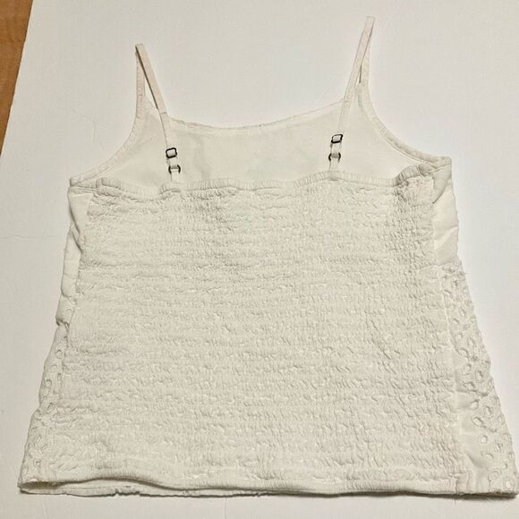 Abercrombie Kids White Eyelet Spagetti Strap Tank. Size 12 - Picture 5 of 11
